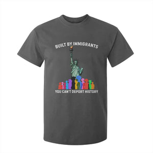 Immigrant Rights T Shirt For Kid Built by Immigrants You Can Not Deport History TS14 Dark Heather Print Your Wear