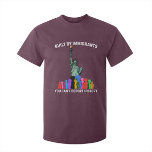 Immigrant Rights T Shirt For Kid Built by Immigrants You Can Not Deport History TS14 Maroon Print Your Wear