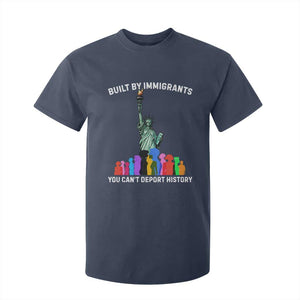 Immigrant Rights T Shirt For Kid Built by Immigrants You Can Not Deport History TS14 Navy Print Your Wear