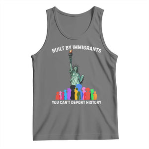 Immigrant Rights Tank Top Built by Immigrants You Can Not Deport History TS14 Black Heather Print Your Wear