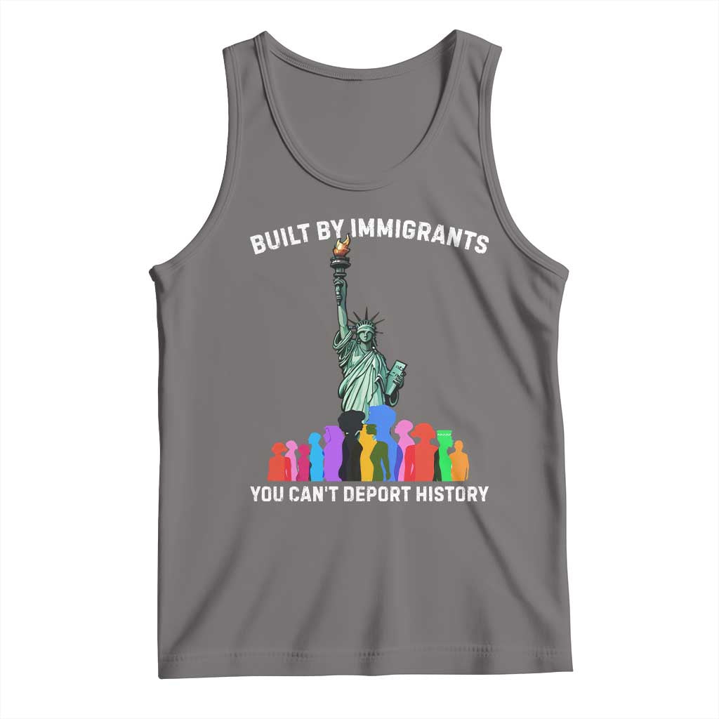 Immigrant Rights Tank Top Built by Immigrants You Can Not Deport History TS14 Deep Heather Print Your Wear