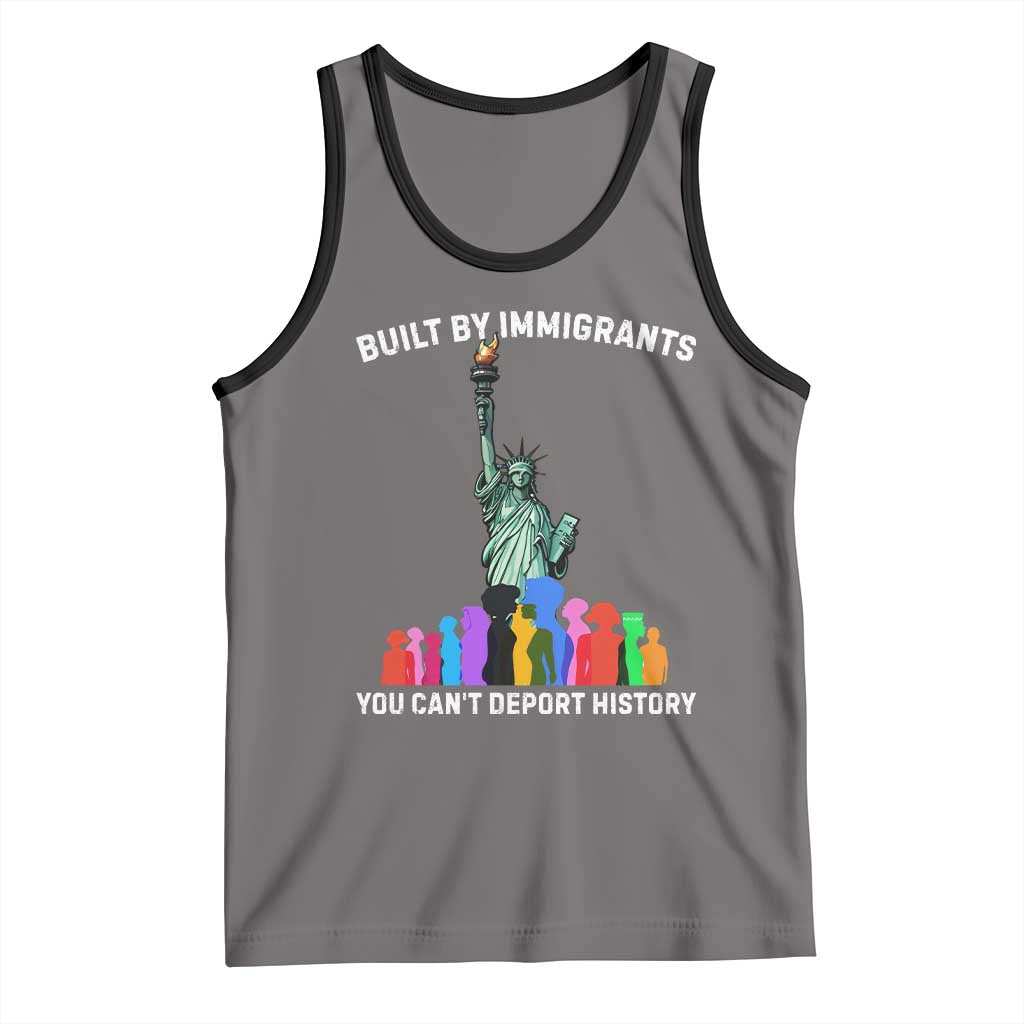 Immigrant Rights Tank Top Built by Immigrants You Can Not Deport History TS14 Deep Heather Black Print Your Wear
