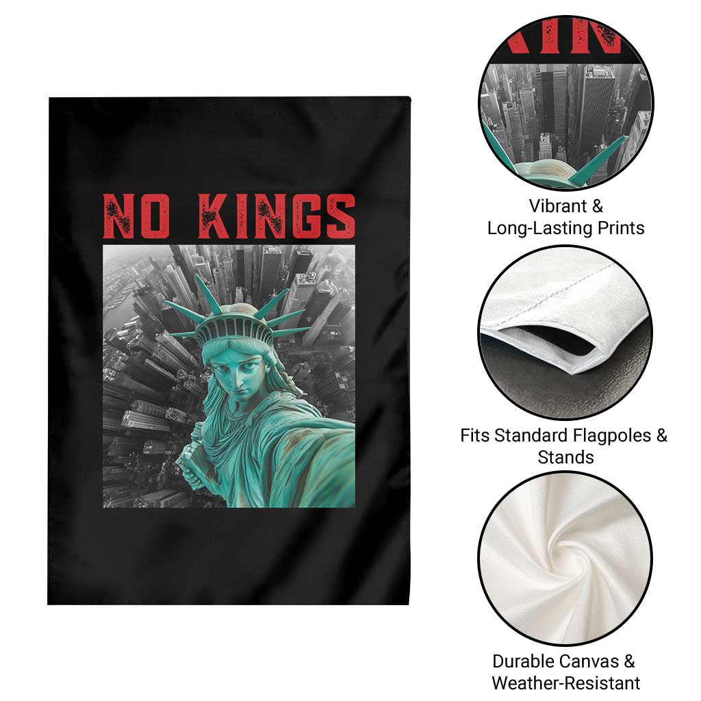 No Kings Garden Flag Statue of Liberty Selfie Freedom TS14 Print Your Wear