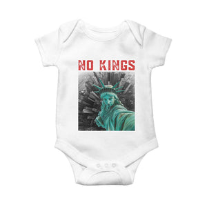 No Kings Baby Onesie Statue of Liberty Selfie Freedom TS14 White Print Your Wear