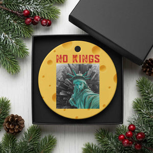 No Kings Ceramic Ornament Statue of Liberty Selfie Freedom TS14 1pc Yellow Cheese Print Your Wear