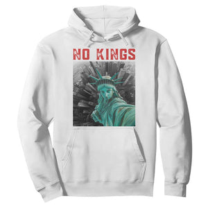 No Kings Hoodie Statue of Liberty Selfie Freedom TS14 White Print Your Wear