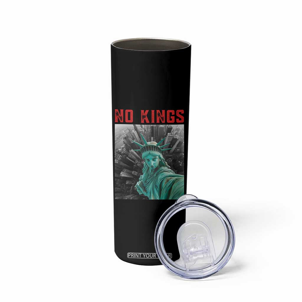 No Kings Skinny Tumbler Statue of Liberty Selfie Freedom TS14 Print Your Wear