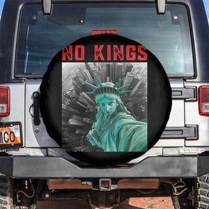 No Kings Spare Tire Cover Statue of Liberty Selfie Freedom TS14 No hole Black Print Your Wear