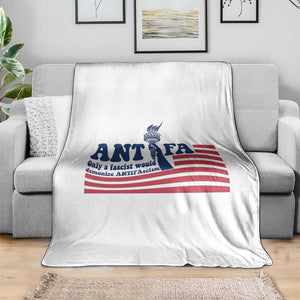 Antifa Fascism Patriotic Throw Blanket Antifascist Statue of Liberty TS14 Print Your Wear