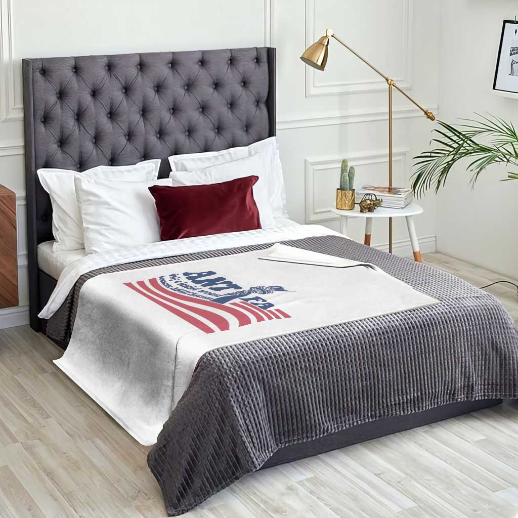 Antifa Fascism Patriotic Throw Blanket Antifascist Statue of Liberty TS14 Print Your Wear