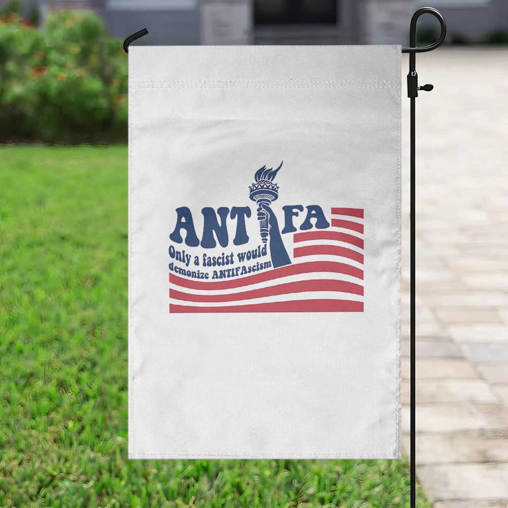 Antifa Fascism Patriotic Garden Flag Antifascist Statue of Liberty TS14 Print Your Wear