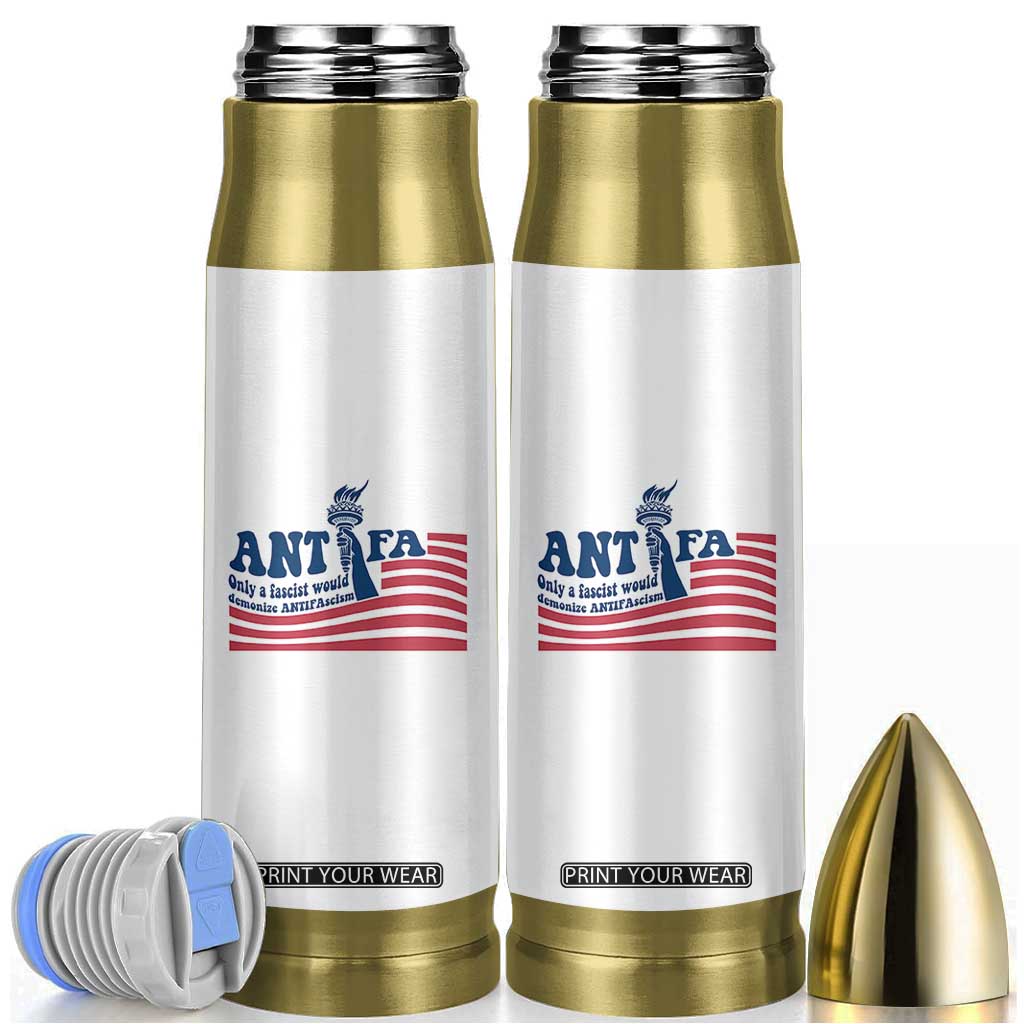 Antifa Fascism Patriotic Bullet Tumbler Antifascist Statue of Liberty TS14 White Print Your Wear