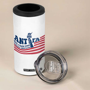 Antifa Fascism Patriotic 4 in 1 Can Cooler Tumbler Antifascist Statue of Liberty TS14 Print Your Wear