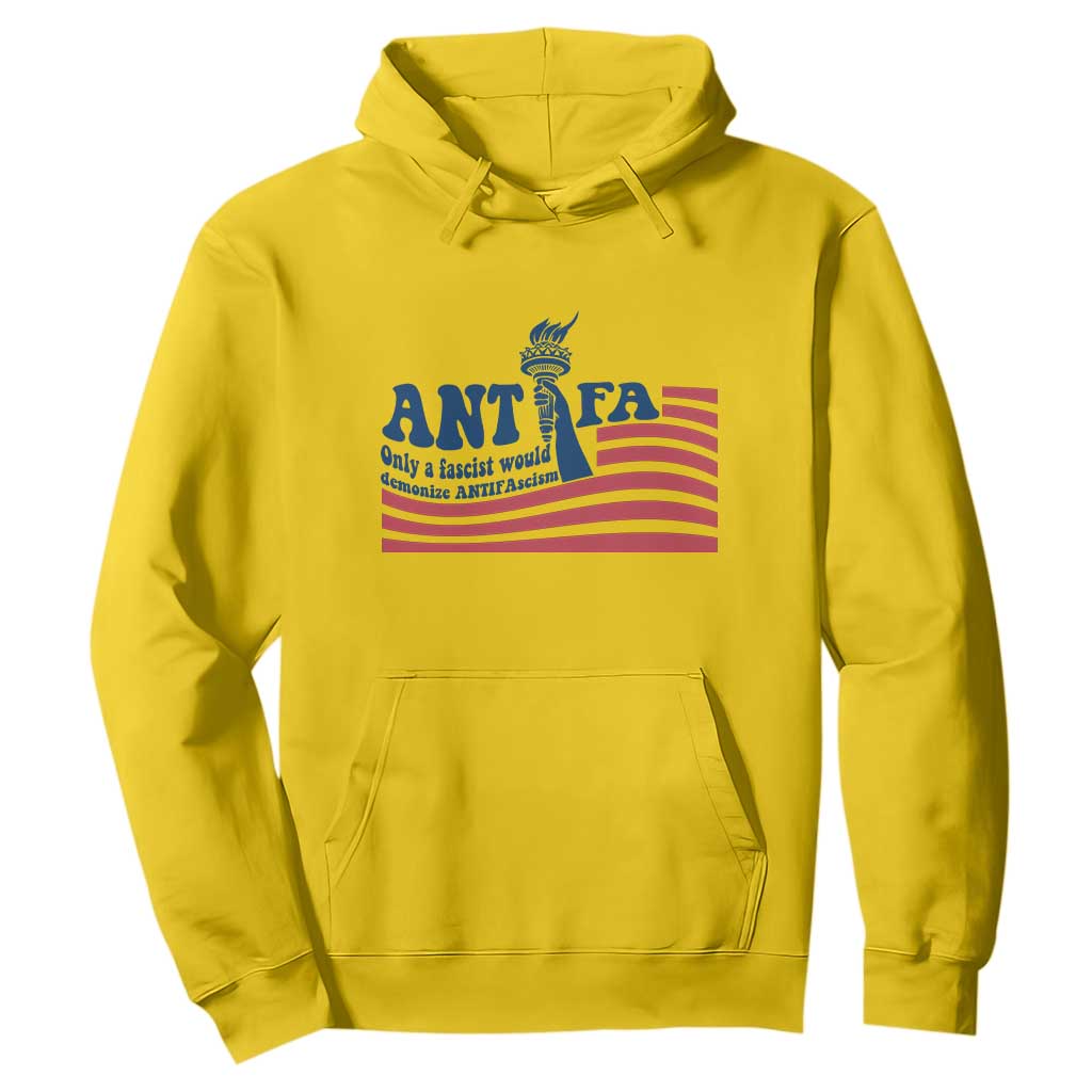 Antifa Fascism Patriotic Hoodie Antifascist Statue of Liberty TS14 Daisy Print Your Wear