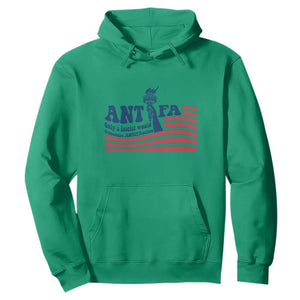 Antifa Fascism Patriotic Hoodie Antifascist Statue of Liberty TS14 Irish Green Print Your Wear