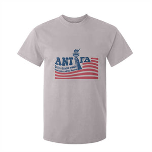 Antifa Fascism Patriotic T Shirt For Kid Antifascist Statue of Liberty TS14 Ice Gray Print Your Wear