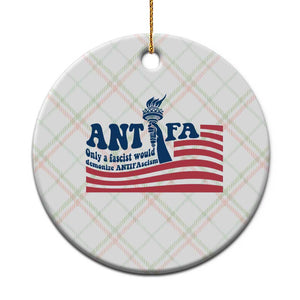 Antifa Fascism Patriotic Ceramic Ornament Antifascist Statue of Liberty TS14 1pc Christmas Plaid Print Your Wear