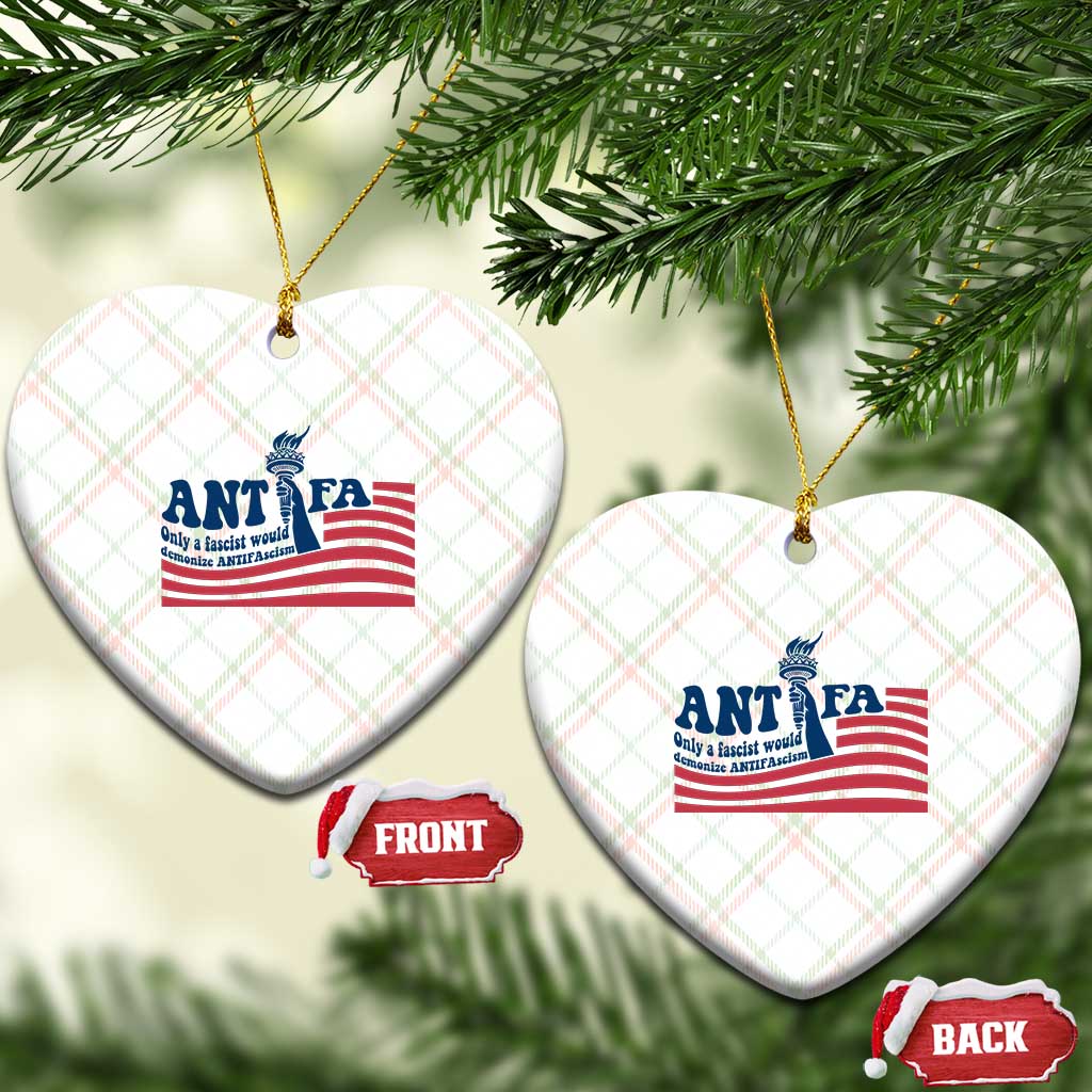 Antifa Fascism Patriotic Ceramic Ornament Antifascist Statue of Liberty TS14 Print Your Wear