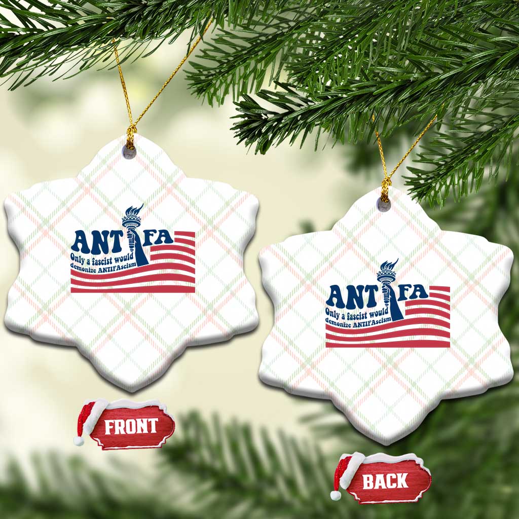 Antifa Fascism Patriotic Ceramic Ornament Antifascist Statue of Liberty TS14 Print Your Wear