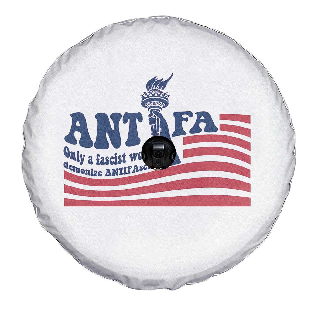 Antifa Fascism Patriotic Spare Tire Cover Antifascist Statue of Liberty TS14 Print Your Wear