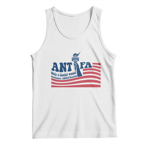Antifa Fascism Patriotic Tank Top Antifascist Statue of Liberty TS14 White Print Your Wear