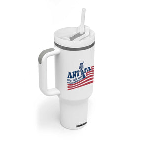 Antifa Fascism Patriotic Tumbler With Handle Antifascist Statue of Liberty TS14 Print Your Wear