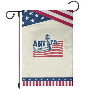 Antifa Fascism Patriotic Garden Flag Antifascist Statue of Liberty TS14 Modern Beige Blue Print Your Wear