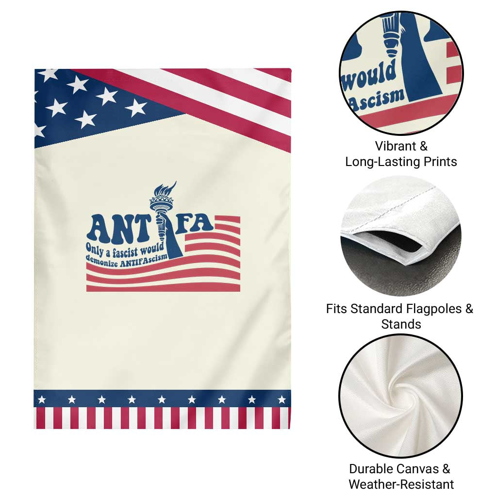 Antifa Fascism Patriotic Garden Flag Antifascist Statue of Liberty TS14 Print Your Wear