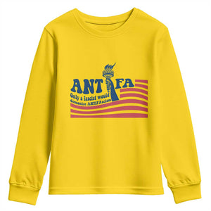 Antifa Fascism Patriotic Youth Sweatshirt Antifascist Statue of Liberty TS14 Daisy Print Your Wear