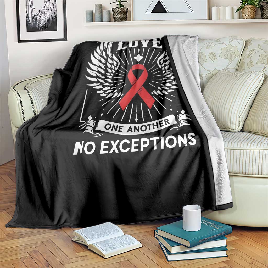 Red Ribbon Christian Throw Blanket Cross Minimal Faith HIV Awareness Religious TS14 Print Your Wear