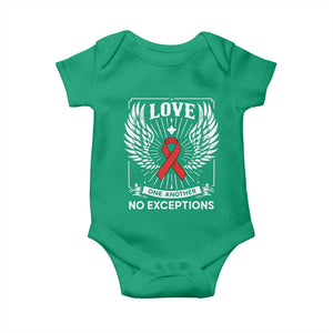 Red Ribbon Christian Baby Onesie Cross Minimal Faith HIV Awareness Religious TS14 Irish Green Print Your Wear