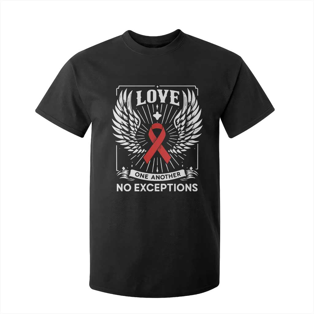 Red Ribbon Christian T Shirt For Kid Cross Minimal Faith HIV Awareness Religious TS14 Black Print Your Wear