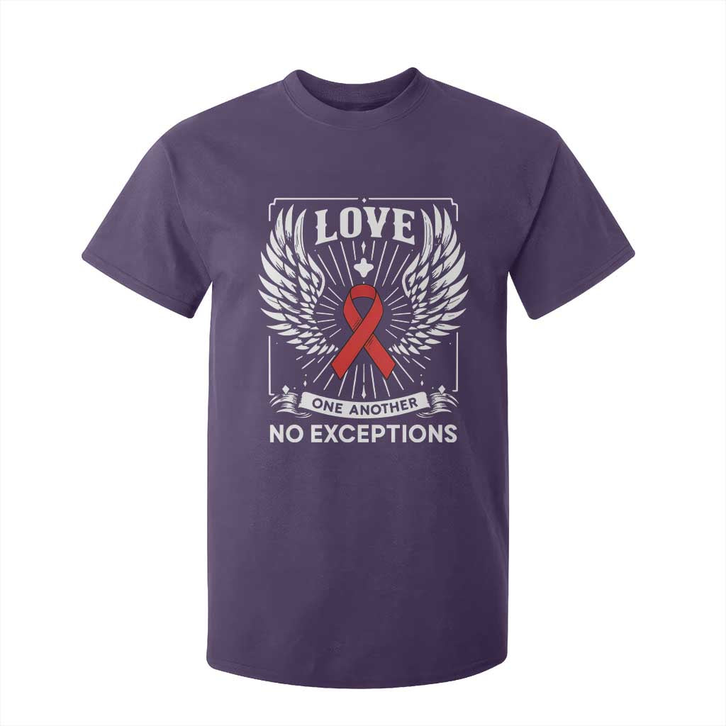 Red Ribbon Christian T Shirt For Kid Cross Minimal Faith HIV Awareness Religious TS14 Purple Print Your Wear