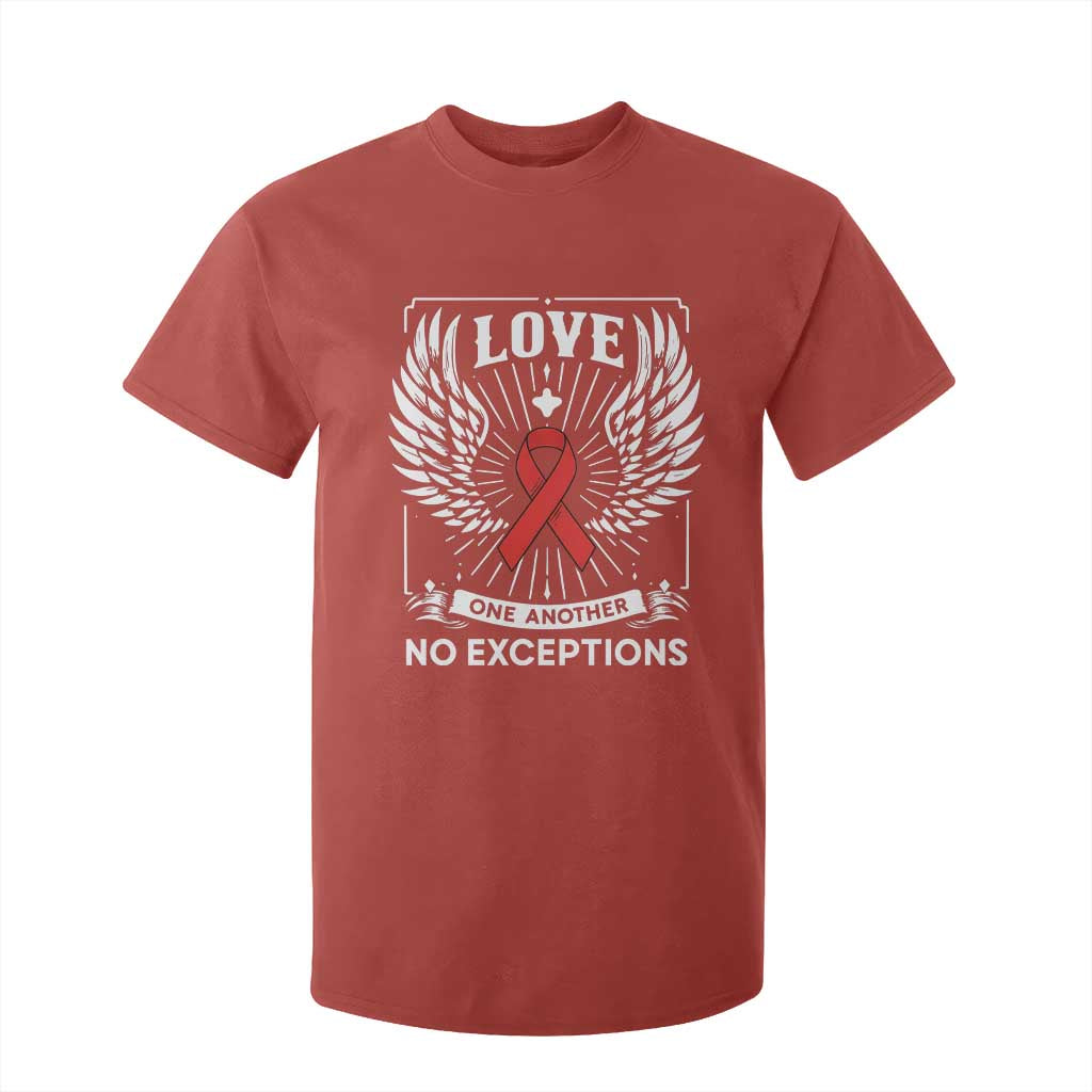 Red Ribbon Christian T Shirt For Kid Cross Minimal Faith HIV Awareness Religious TS14 Red Print Your Wear