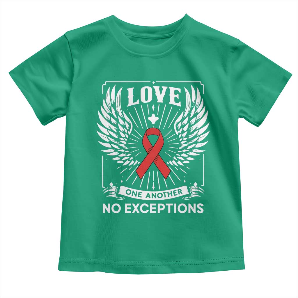 Red Ribbon Christian Toddler T Shirt Cross Minimal Faith HIV Awareness Religious TS14 Irish Green Print Your Wear