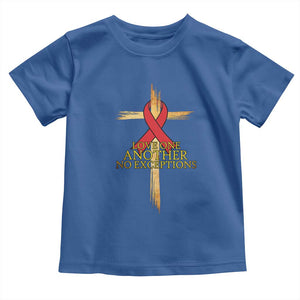 Red Ribbon Christian Toddler T Shirt Cross Bible Verse TS14 Royal Blue Print Your Wear