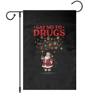 Santa Christmas Garden Flag AIDS Awwanrness Red Ribbon HIV Support TS14 Black Print Your Wear