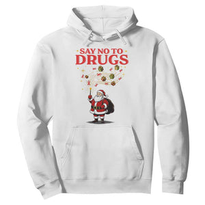 Santa Christmas Hoodie AIDS Awwanrness Red Ribbon HIV Support TS14 White Print Your Wear