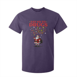 Santa Christmas T Shirt For Kid AIDS Awwanrness Red Ribbon HIV Support TS14 Purple Print Your Wear