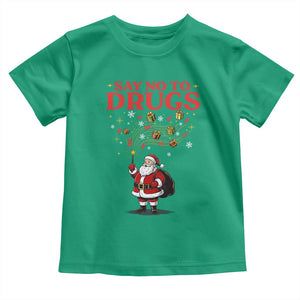 Santa Christmas Toddler T Shirt AIDS Awwanrness Red Ribbon HIV Support TS14 Irish Green Print Your Wear