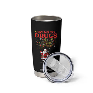 Santa Christmas Tumbler Cup AIDS Awwanrness Red Ribbon HIV Support TS14 Print Your Wear