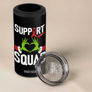 Red Ribbon AIDS Awareness 4 in 1 Can Cooler Tumbler Elf Hand Christmas HIV Support TS14 Print Your Wear