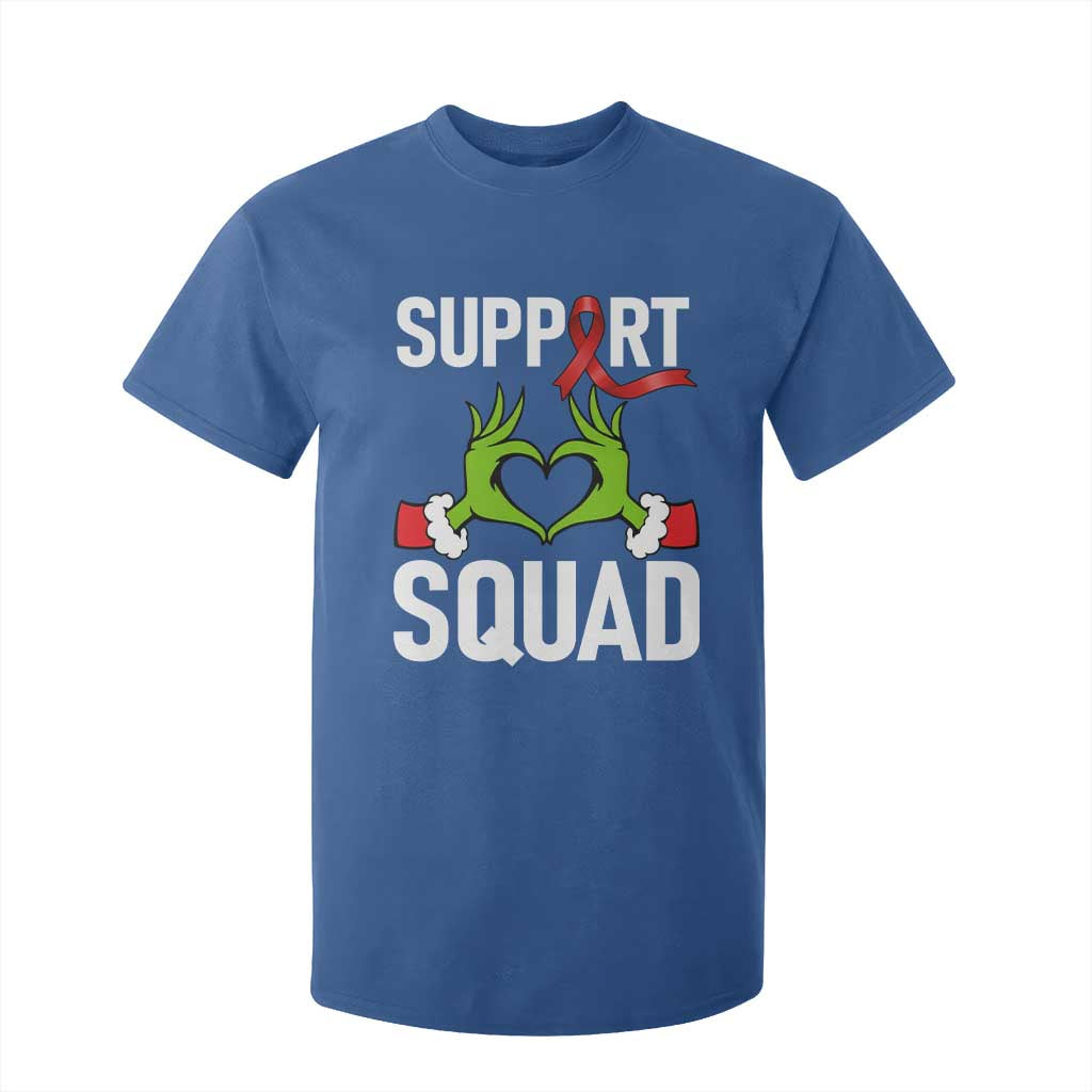 Red Ribbon AIDS Awareness T Shirt For Kid Elf Hand Christmas HIV Support TS14 Royal Blue Print Your Wear
