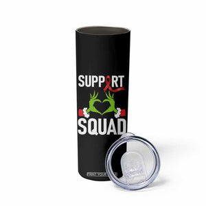 Red Ribbon AIDS Awareness Skinny Tumbler Elf Hand Christmas HIV Support TS14 Print Your Wear