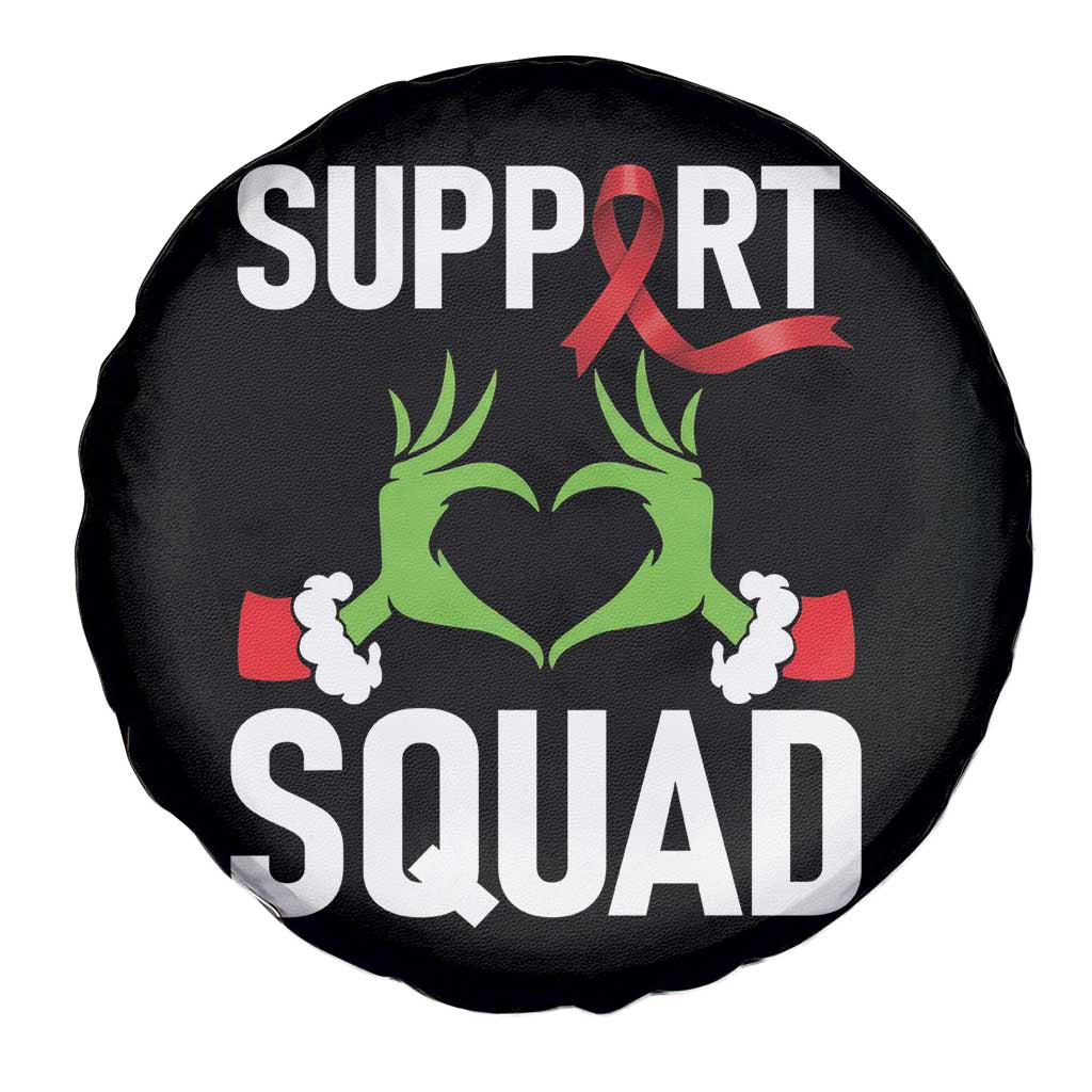 Red Ribbon AIDS Awareness Spare Tire Cover Elf Hand Christmas HIV Support TS14 Print Your Wear
