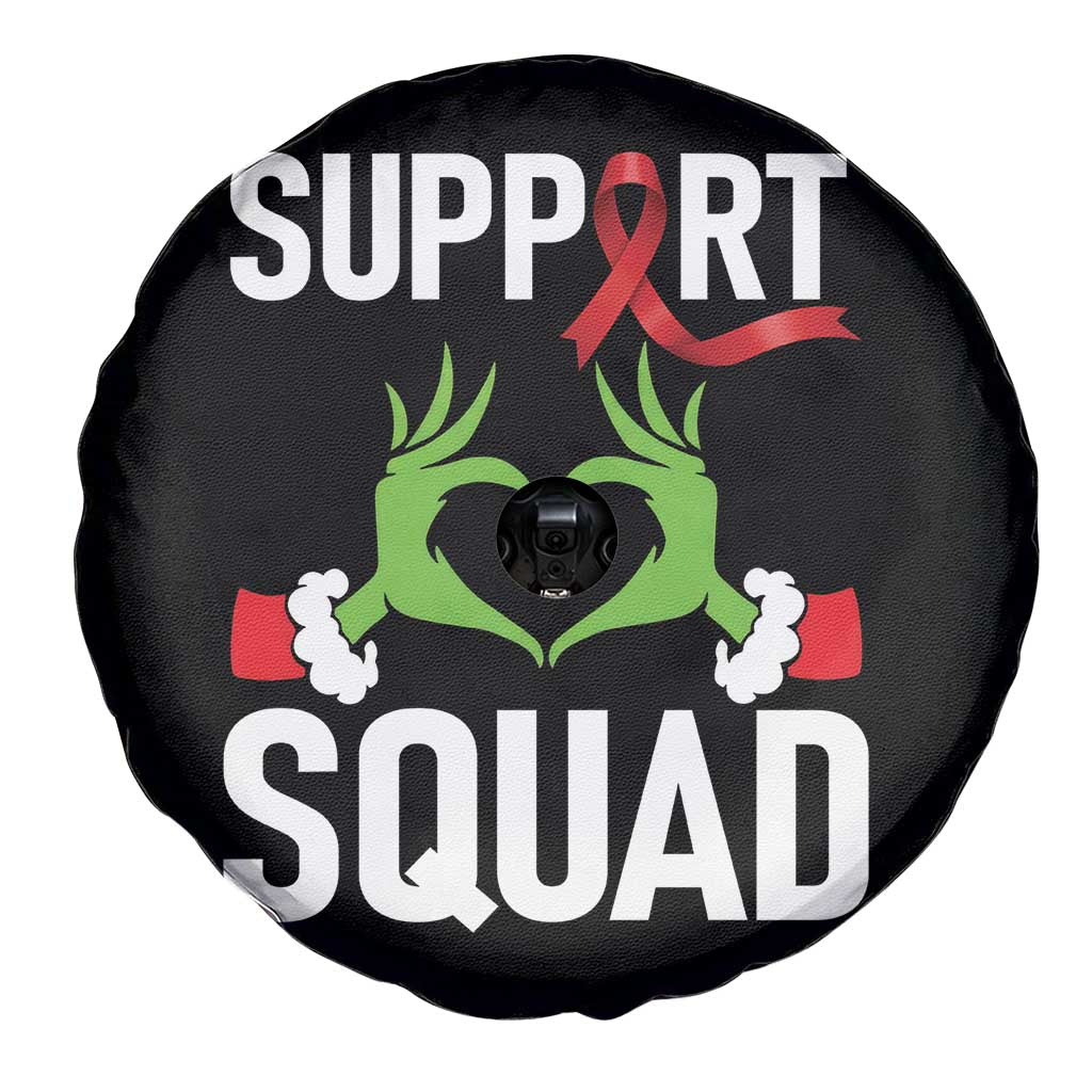 Red Ribbon AIDS Awareness Spare Tire Cover Elf Hand Christmas HIV Support TS14 Print Your Wear