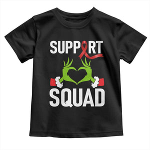 Red Ribbon AIDS Awareness Toddler T Shirt Elf Hand Christmas HIV Support TS14 Black Print Your Wear