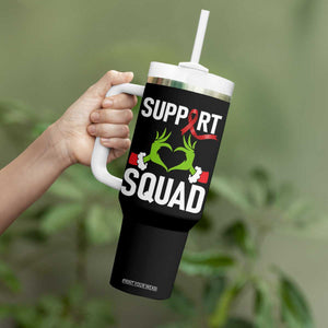 Red Ribbon AIDS Awareness Tumbler With Handle Elf Hand Christmas HIV Support TS14 Print Your Wear