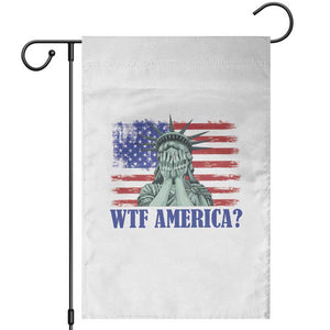 Funny American Garden Flag Statue of Liberty WTF USA Freedom Satire TS14 White Print Your Wear
