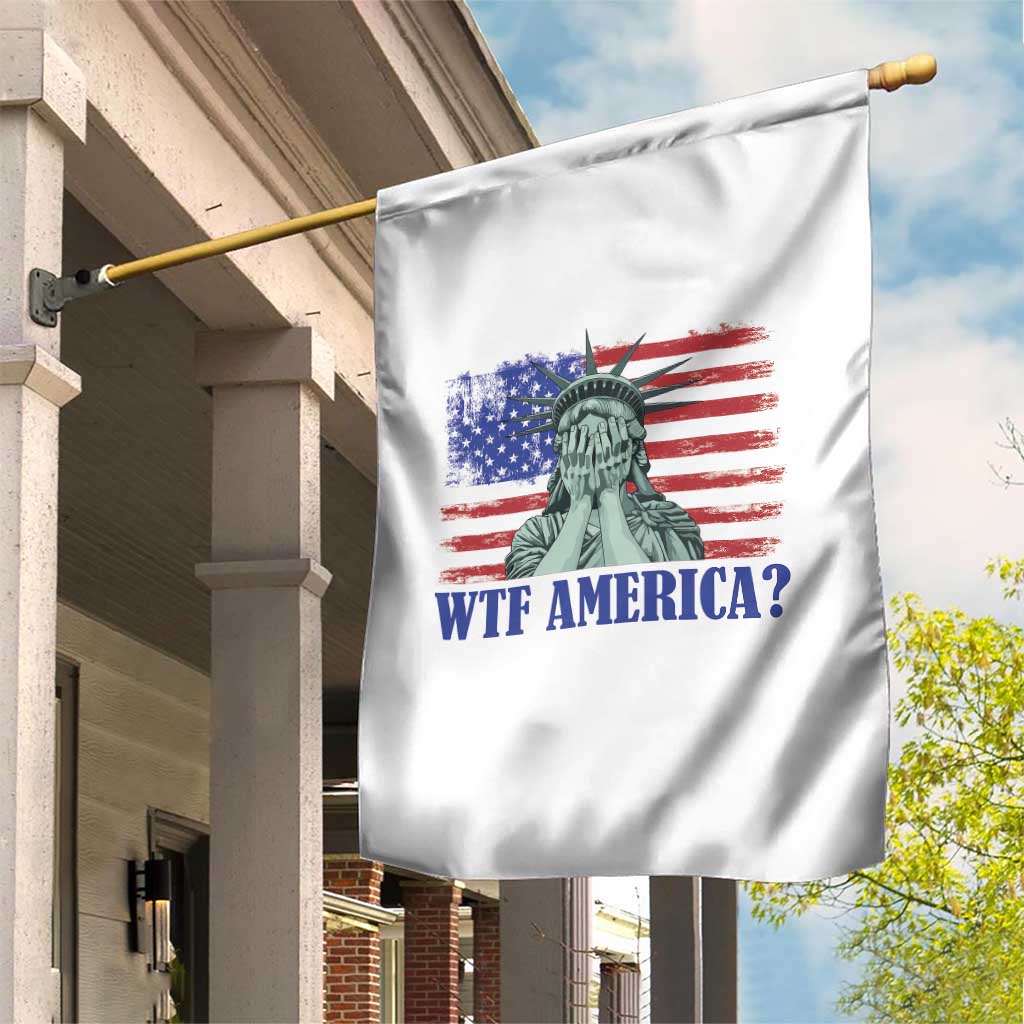 Funny American Garden Flag Statue of Liberty WTF USA Freedom Satire TS14 Print Your Wear